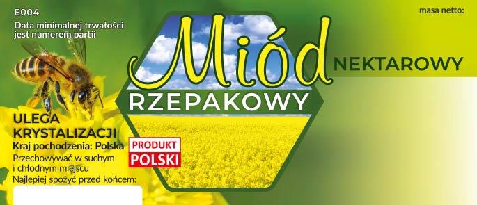Miody etykiety 116x50mm 4