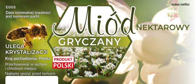 Miody etykiety 116x50mm 5