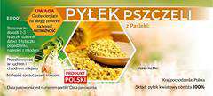 Etykiety na pyłek pszczeli 100szt