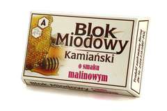 Blok Miodowy Kamiański o smaku malinowym 100g