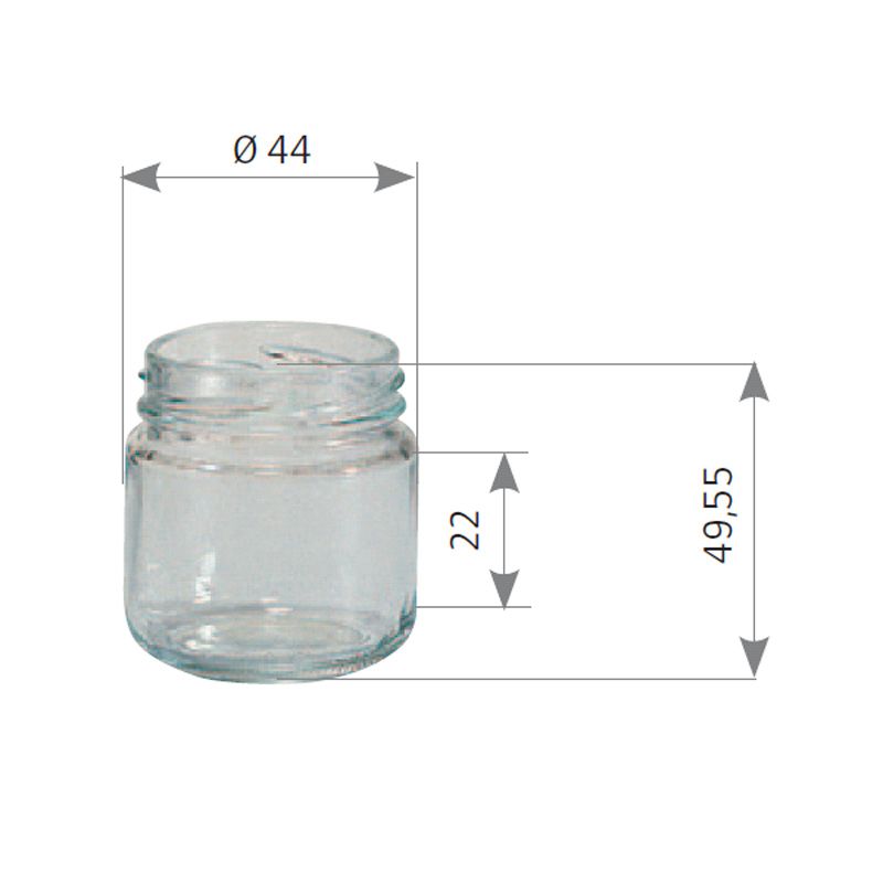 Pot en verre cylindrique 40g 41ml to43 (1)