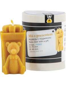Forma silikonowa MIŚ Z PREZENTEM 7cm