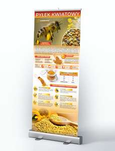 Roll-up edukacyjny 85x200 PYŁEK KWIATOWY