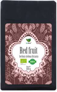 Herbata Zielona RED FRUIT 100g – Ecoblik | Truskawka i Malina